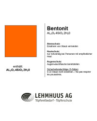 Bentonit, Prix par 1 kg