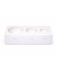 MOULE EN PLÂTRE DEMI-BOULE...