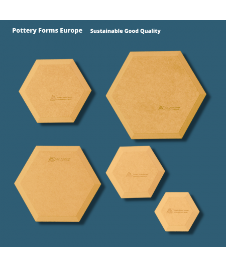 Pottery Forms, Holzfaserplatte Sechseck
