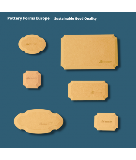 Pottery Forms, Holzfaserplatte Servierplatte